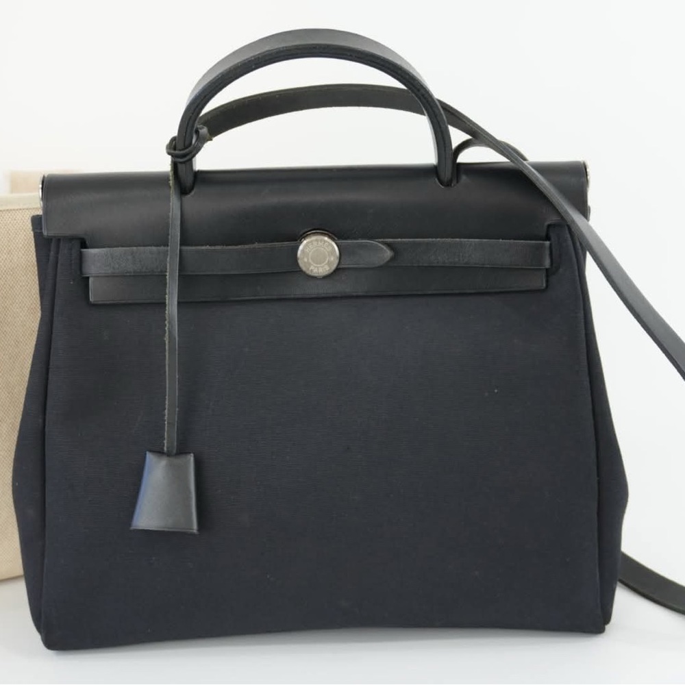 Black Handbag with Top Handle
